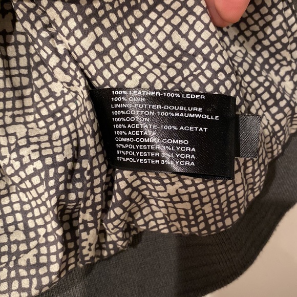 Leather cropped jacket - Picture 6 of 6